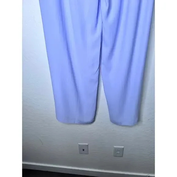 EILEEN FISHER Women Silk Georgette Crepe Wide Leg Pull On Pant Purple Size XL - Picture 5 of 10